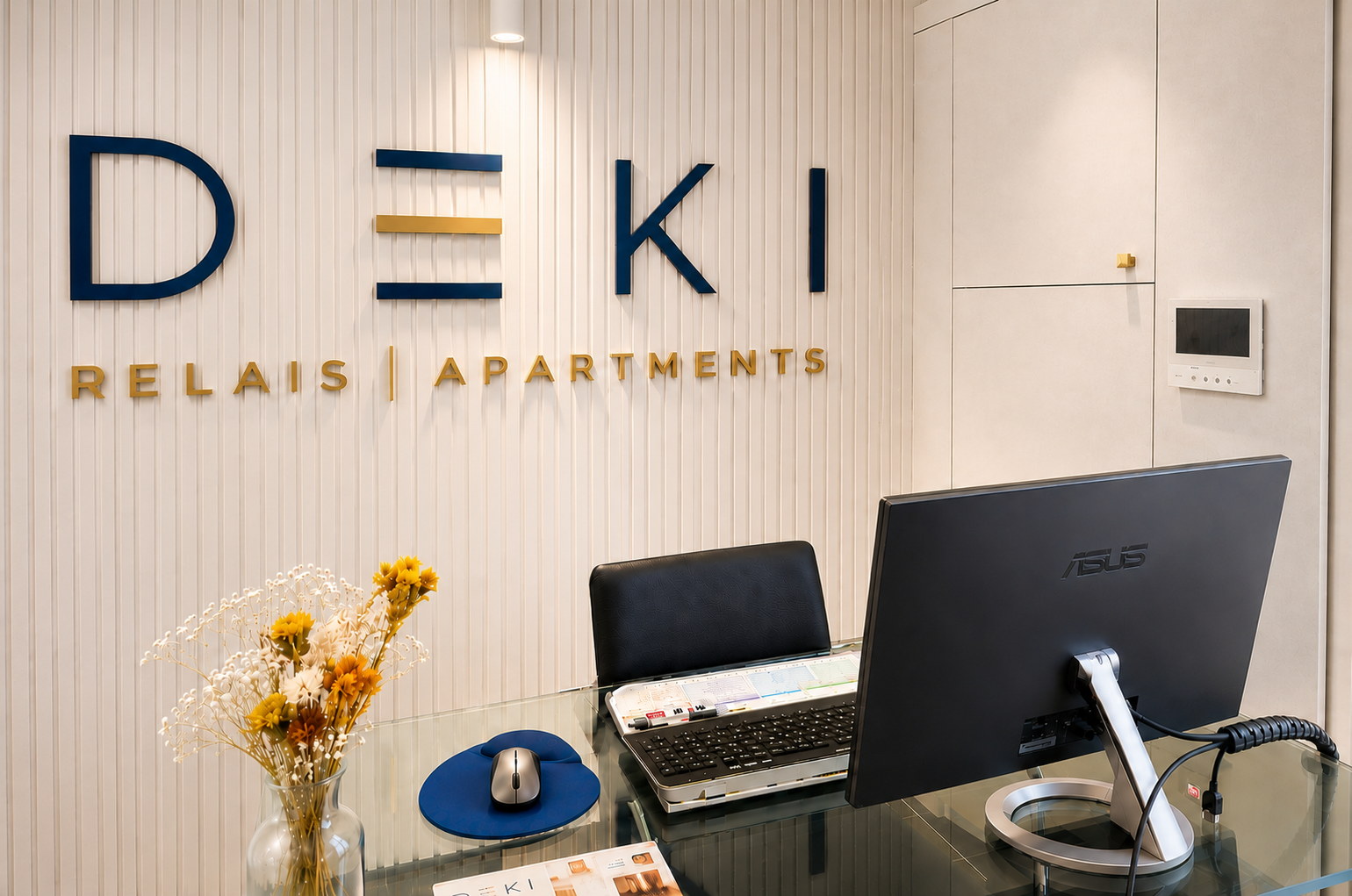 Réception conciergerie DEKI Relais Sassari, soin du détail et accueil discret